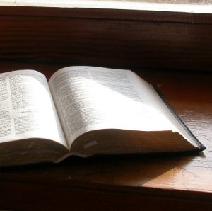 Bible windowsill